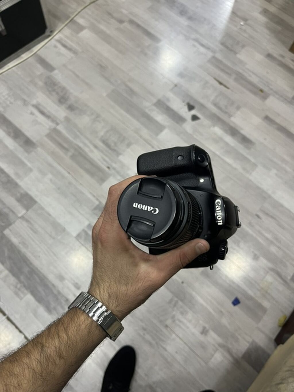 Canon EOS 60D Dslr fotoaparat + Canon EF-S 18-55mm lens — Fotoaparat, Gəncə (2)