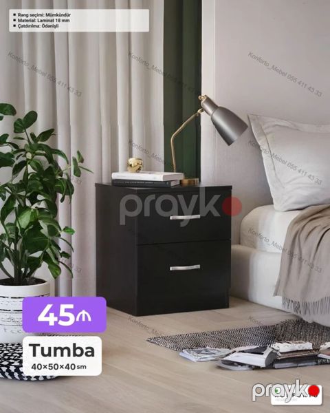 Tumba – 40×50×40 sm Material: 18 mm ləminat Rəng seçimi: mümkündür — Bakı