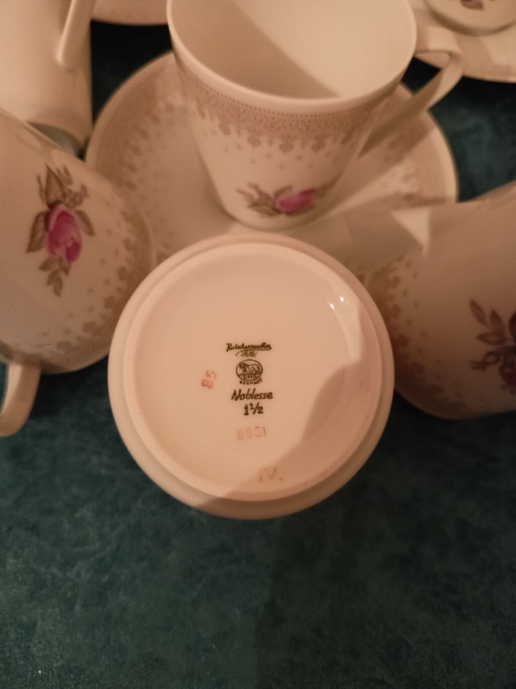 Çay dəsti, rəng - Ağ, Farfor, Almaniya — Süfrə qabı, Bakı (4)