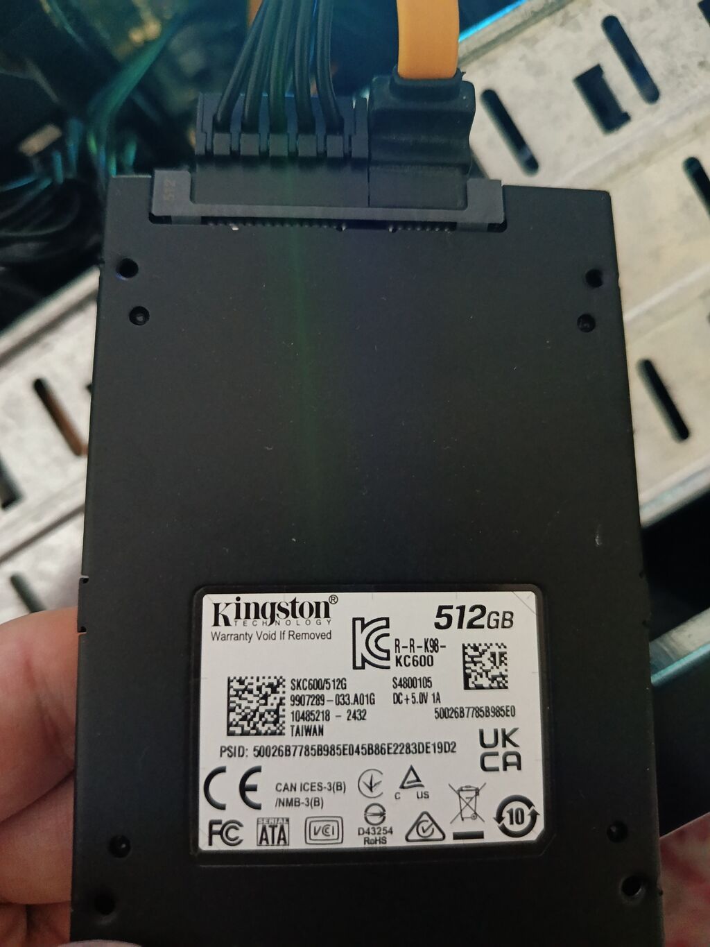 Daxili SSD disk Kingston, 512 GB, 2.5", İşlənmiş — Sabit diskləri, Bakı (2)