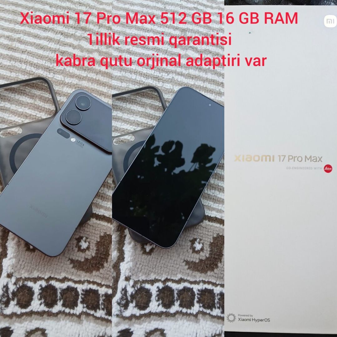 Xiaomi 17 Pro Max Green 512GB/16GB — Smartfonlar, Bakı