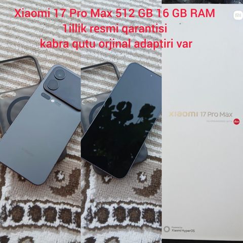 Xiaomi 17 Pro Max Green 512GB/16GB — Bakı