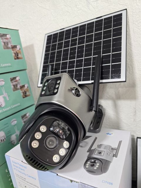 4G tam simsiz solar PTZ360° 2 kamera 8MP/4K+64GB — Bakı