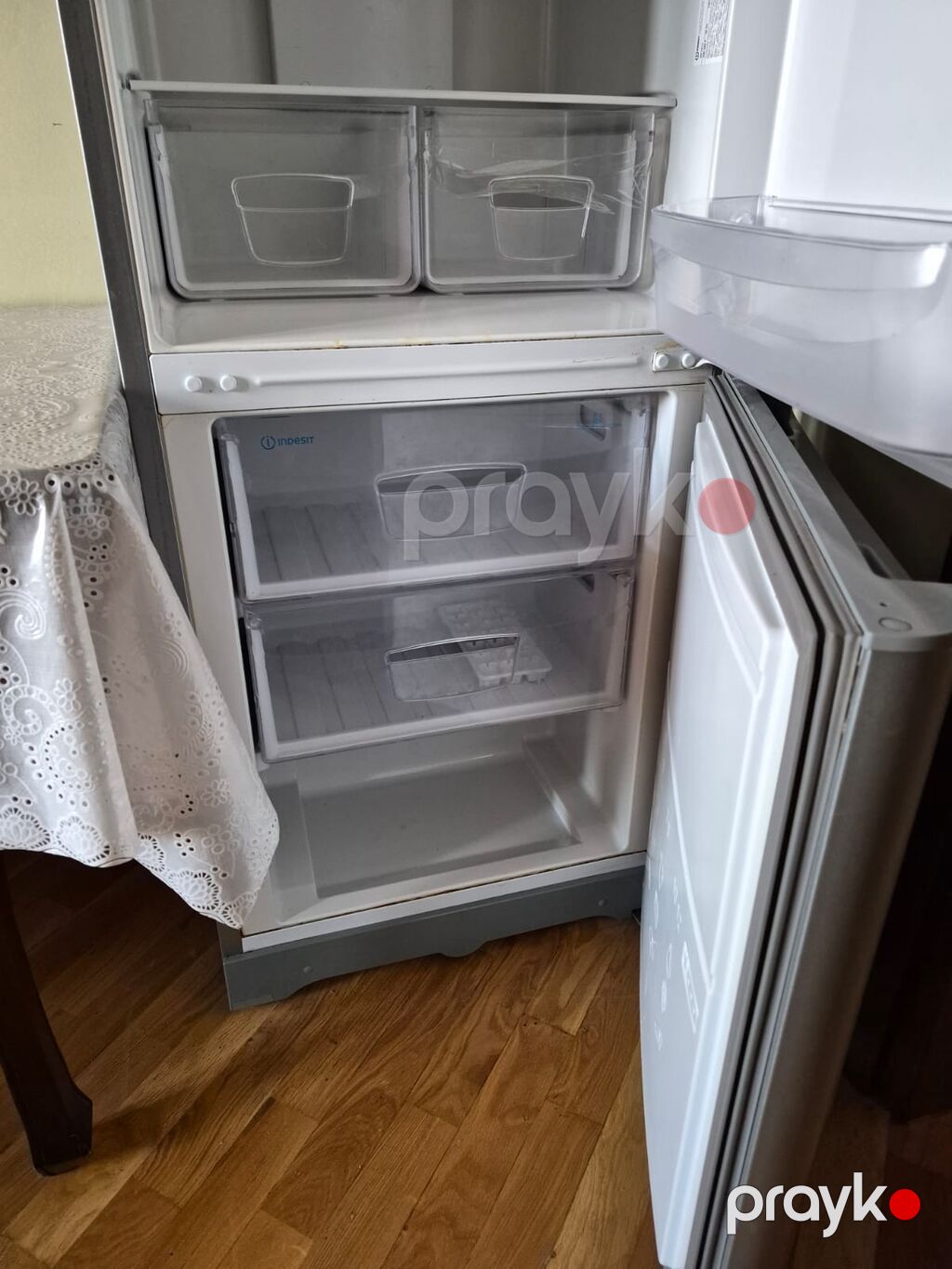 Indesit iki kameralı soyuducu - Rəng: gümüş/metallik - Üst kamera — Soyuducular, Bakı (2)