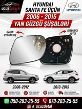 Hyundai Santa Fe üçün yan güzgü şüşələri - Uyğunluq: 2006–2015 — Запчасти и аксессуары — Запчасти