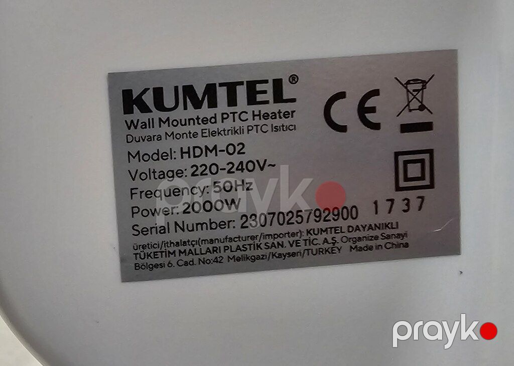 Elektrikli qızdırıcı "Kumtel" — Ev texnikası, Bakı (8)