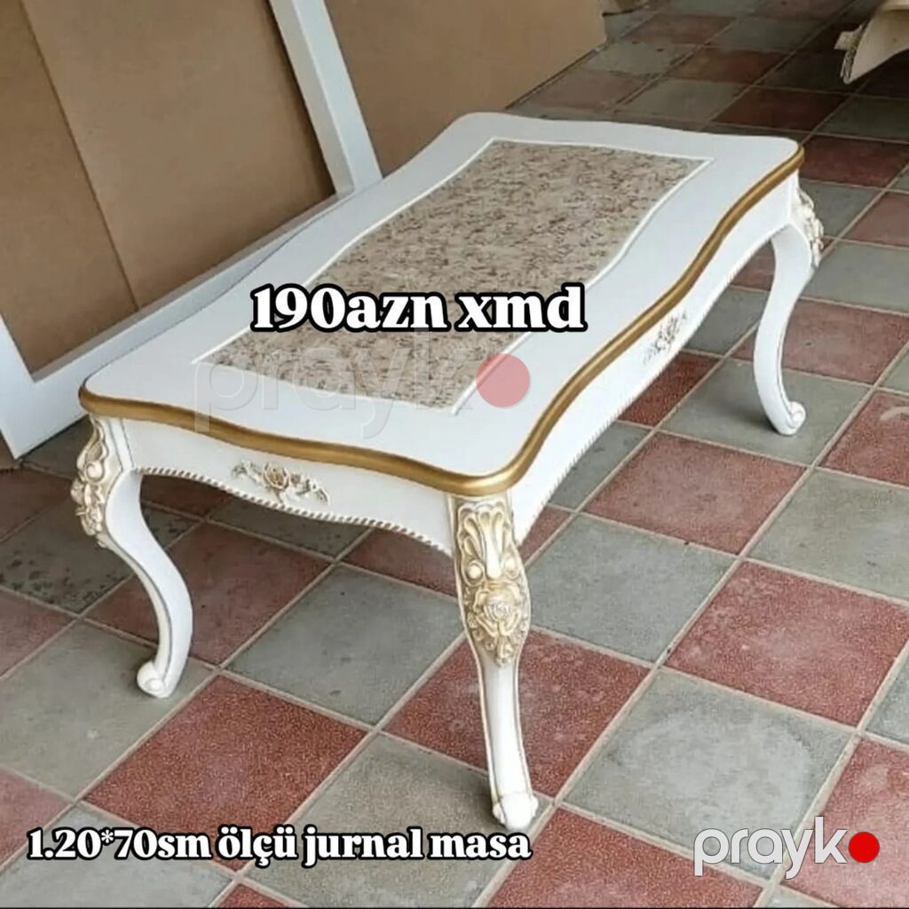 Düz masa, Açılmayan, Təkərsiz, MDF, Zəmanətsiz — Jurnal masaları, Bakı (2)