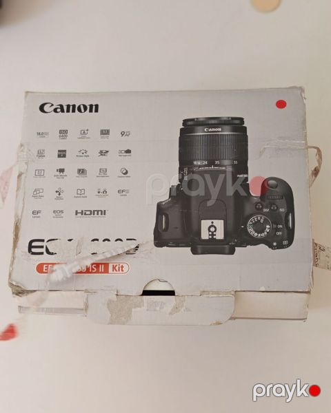 Canon EOS 600D Dslr fotoaparat dəsti Çox az istifadə olunub Komplekt — Sumqayıt