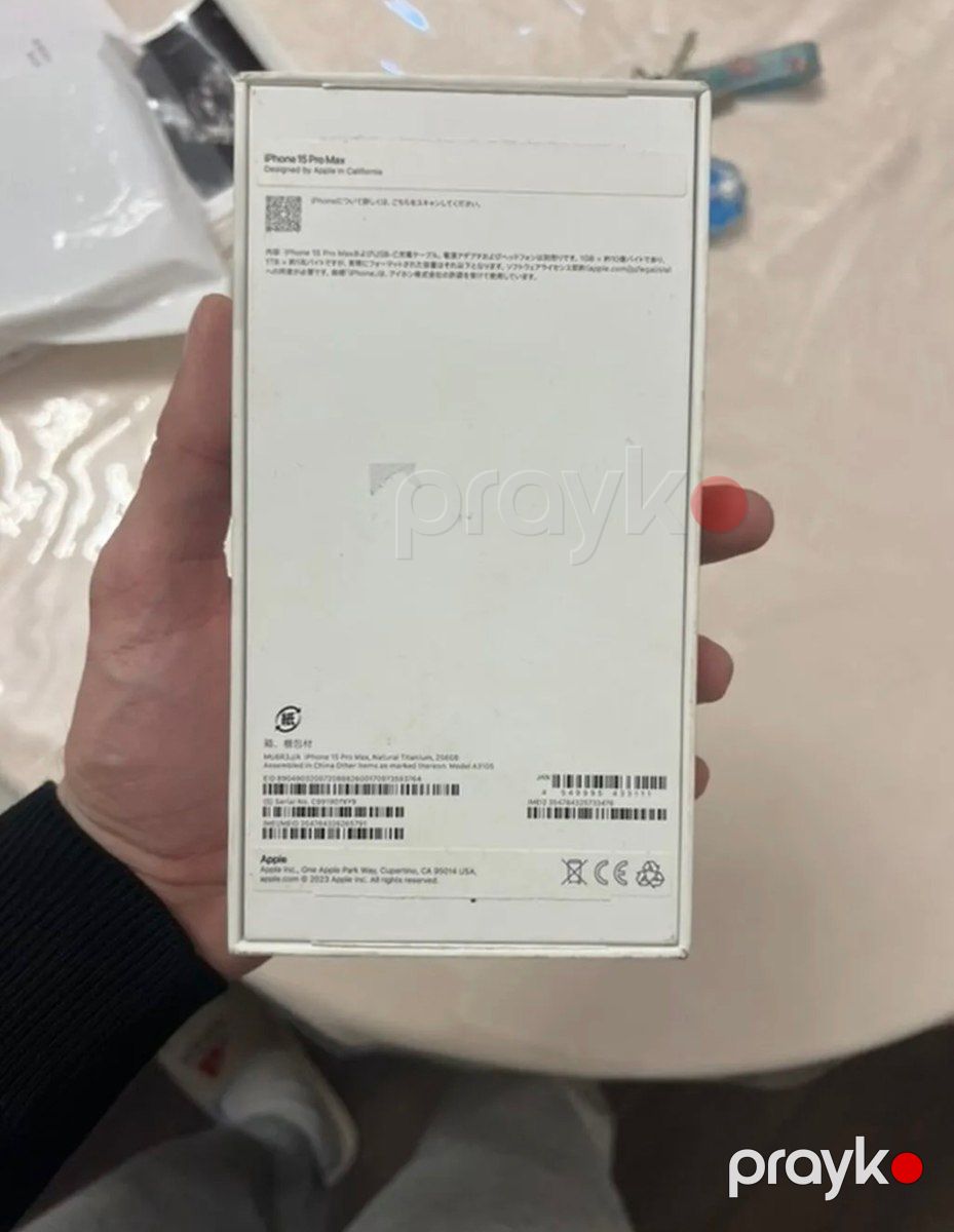 Apple iPhone 15 Pro Max White Titanium 256GB/8GB qutusu — Smartfonlar, Bakı (2)