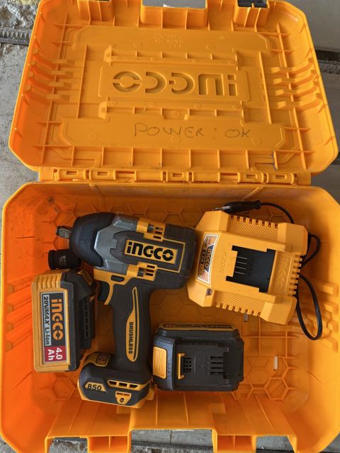 Ingco CIWLI2085 akkumulyatorlu zərbəli qaykaaçan 20V 850Nm — Bakı