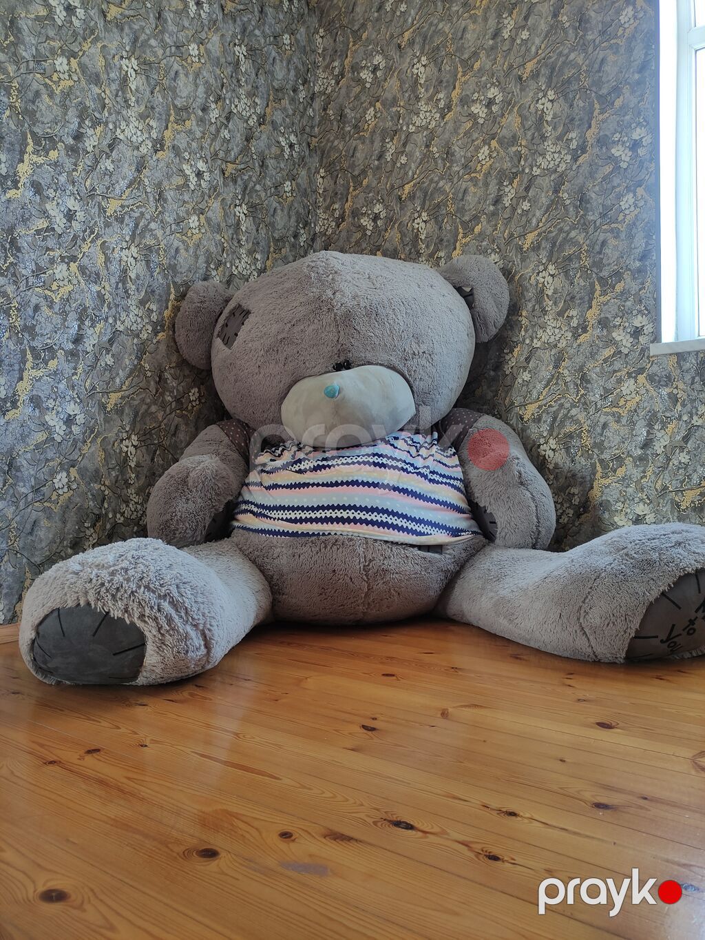 Nəhəng plyuş ayı oyuncaq - Rəng: boz, “Me to You” üslubunda — Yumşaq oyuncaqlar, Saray (4)