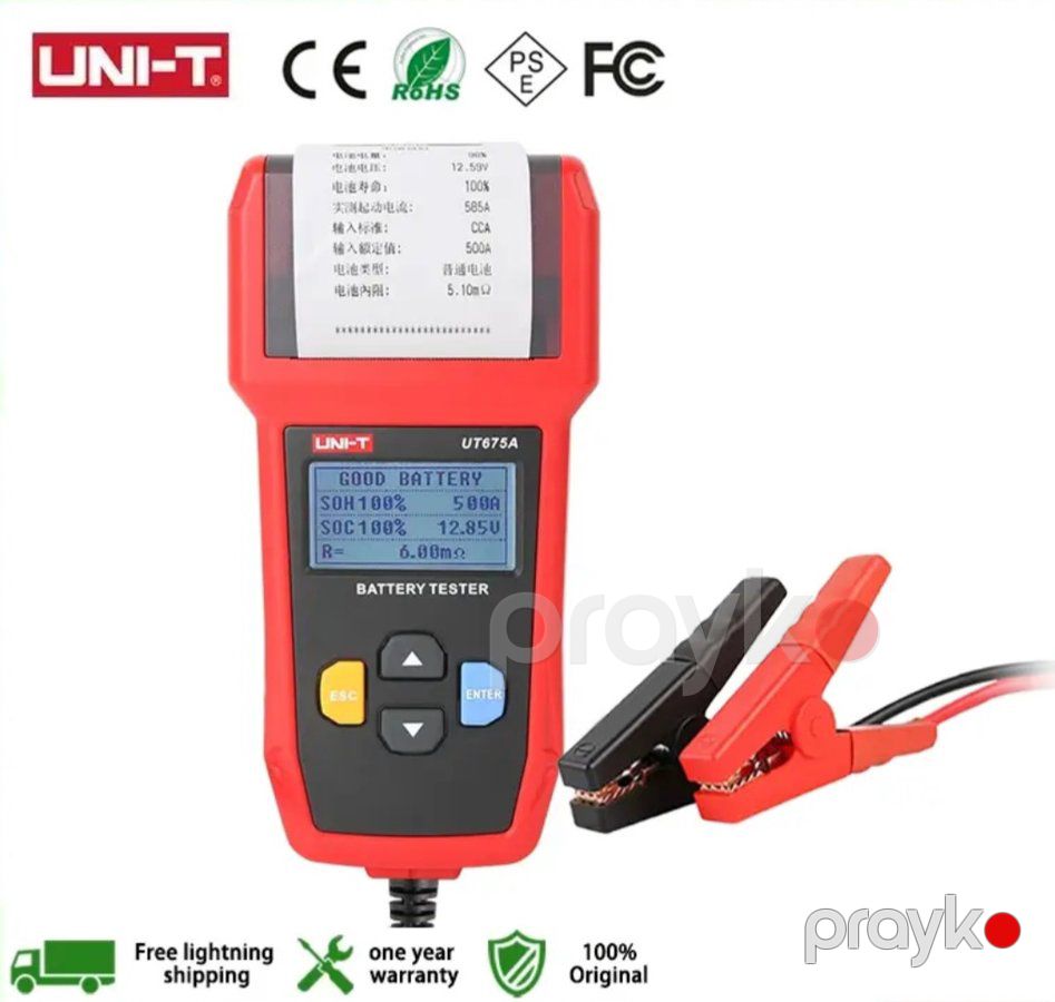 Avtomobil akkumulyatoru sınaq testeri Unı-t UT 675A — Diaqnostika cihazları, Bakı (2)
