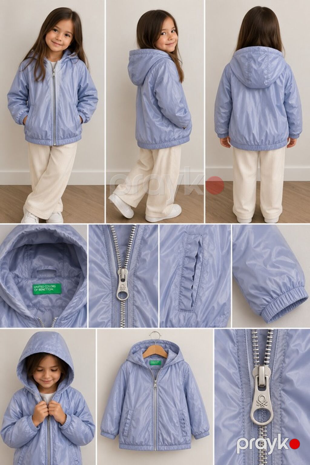 Kurtka, Qız üçün, 5 - 6 yaş, Benetton — Uşaq geyimi, Bakı (2)