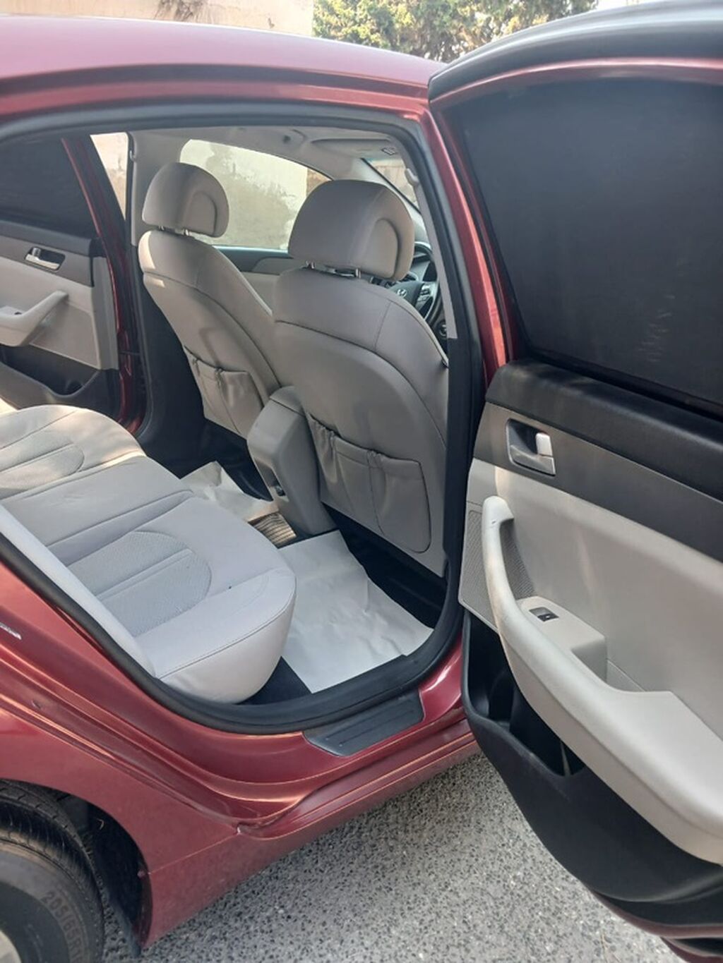 Hyundai Sonata sedan - Korpus: 4 qapılı sedan, albalı/qırmızı rəng — Avtomobillər, Bakı (5)