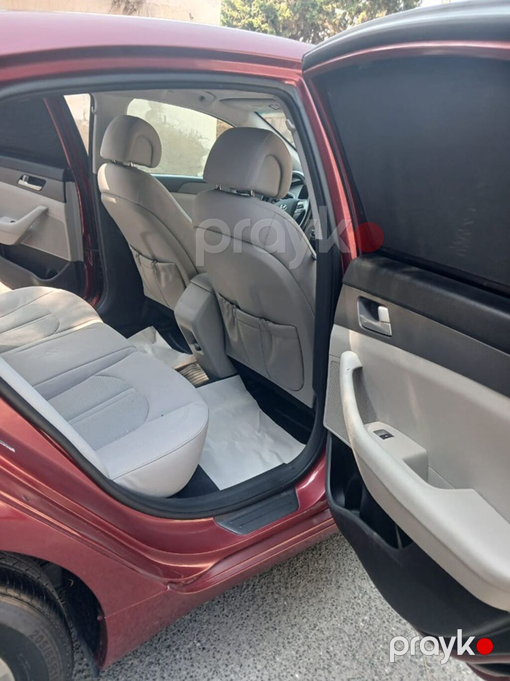 Hyundai Sonata sedan - Korpus: 4 qapılı sedan, albalı/qırmızı rəng — Avtomobillər, Bakı (5)
