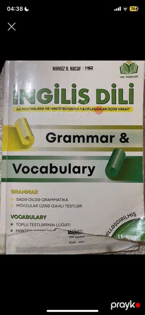 Məhsul: “İngilis Dili – Grammar & Vocabulary” (Nərgiz R. Nəcəf — Bakı