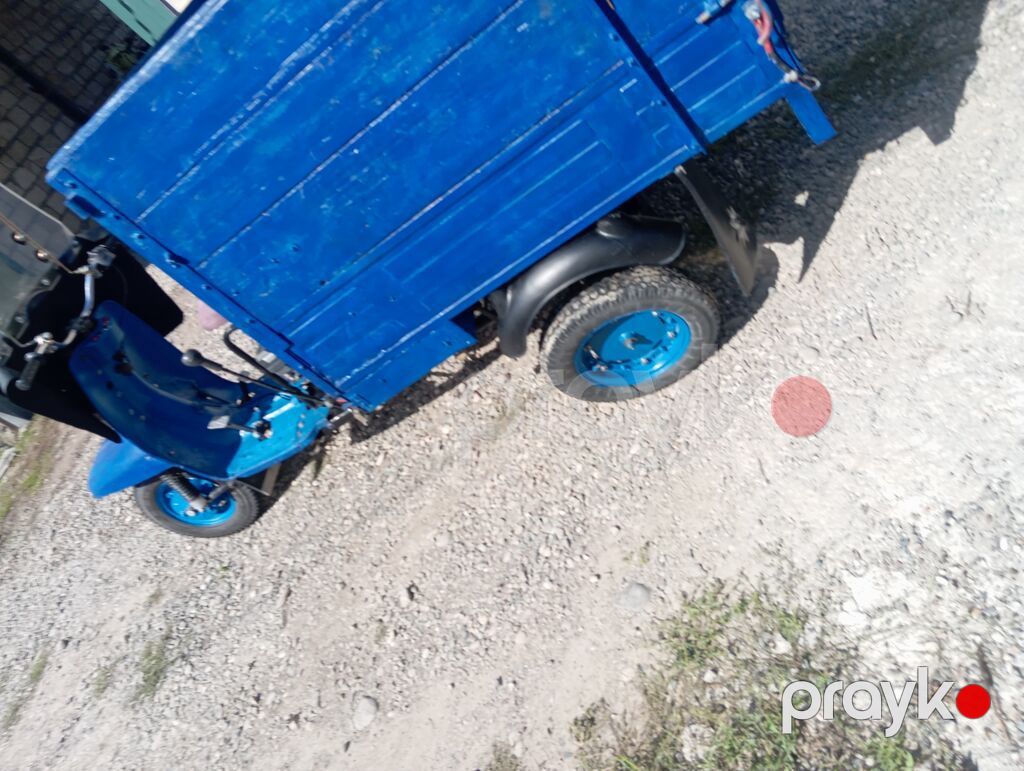 Yükdaşıma üçün üçtəkərli motoqoşqu - Konstruksiya: Öndə skuterlə — Mopedlər və skuterlər, Ağstafa (2)