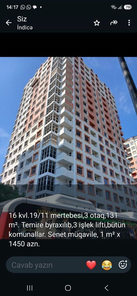 2-otaqlı yeni tikili, Sumqayıt ş., 61 m² — Sumqayıt