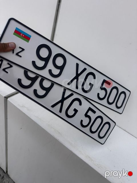 Avtomobil qeydiyyat nişanı - 99-XG-500 — Bakı