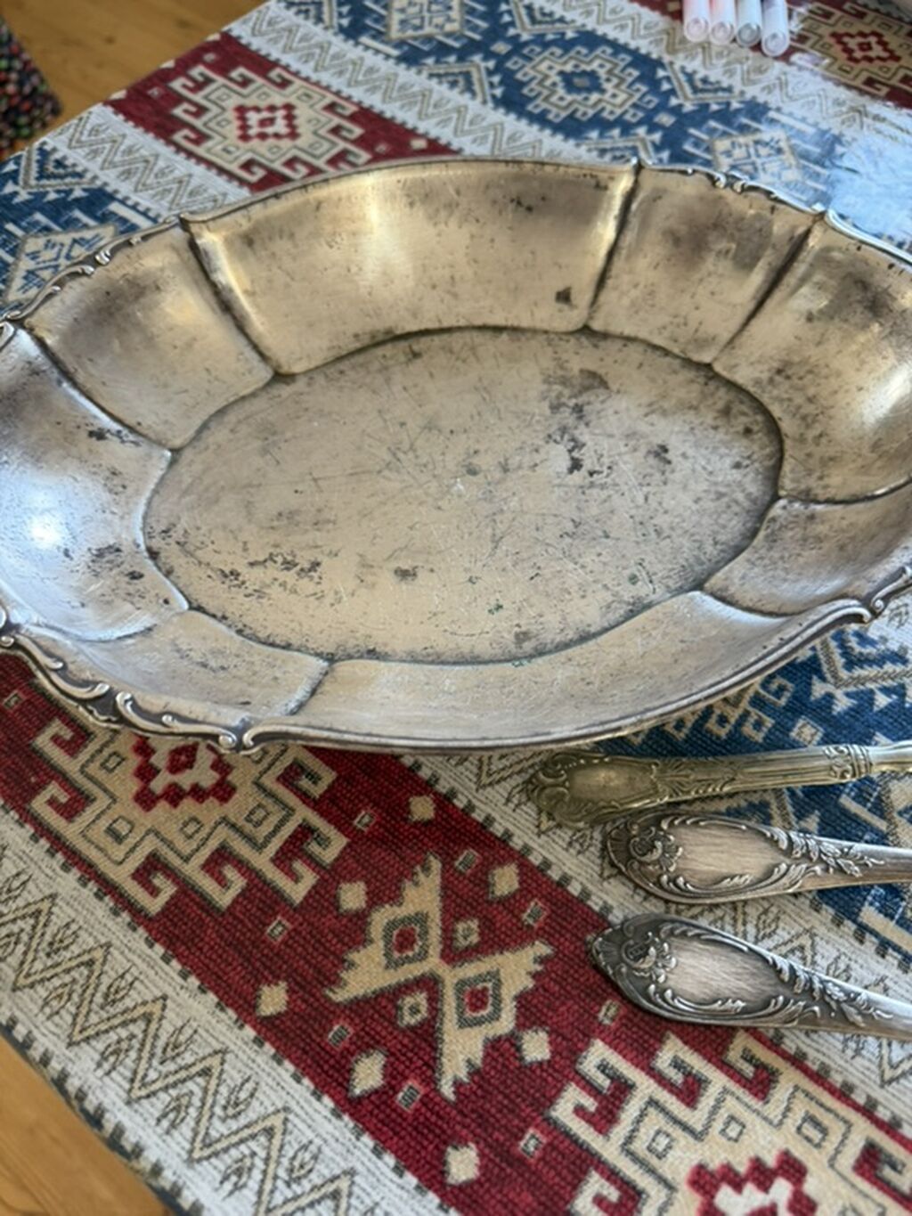Kolleksiya üçün klassik metal süfrə dəsti - Tərkib: 1 ədəd oval — Qablar və mətbəx əşyaları, Digah (3)