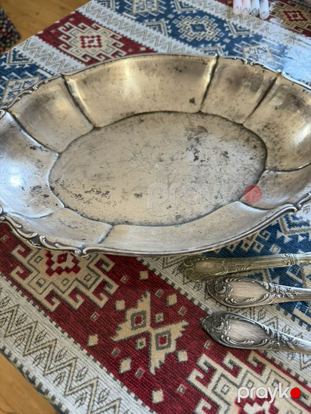 Kolleksiya üçün klassik metal süfrə dəsti - Tərkib: 1 ədəd oval — Qablar və mətbəx əşyaları, Digah (3)