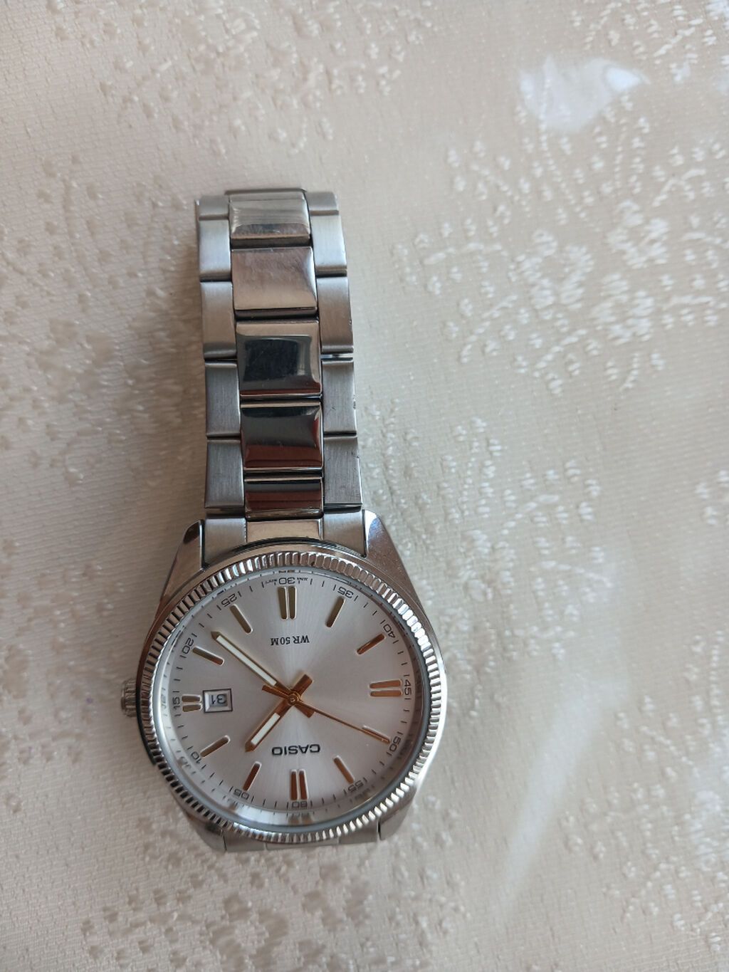 Casio kişi qol saatı - Korpus və kəmər: paslanmayan poladdan, klassik — Qol saatları, Qəbələ (3)