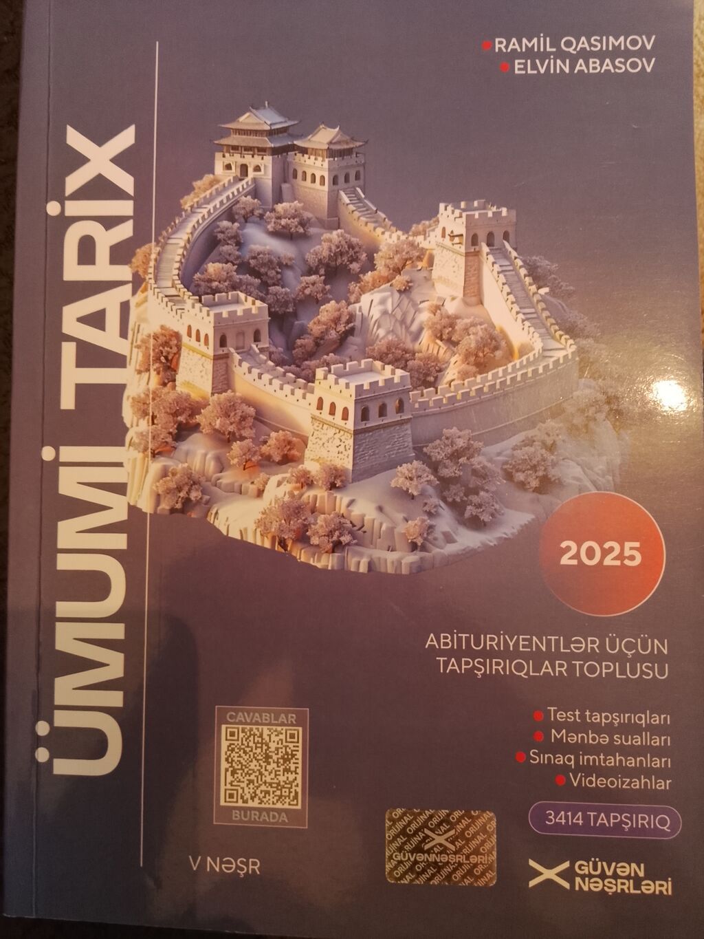 Məhsul: “Ümumi Tarix – Abituriyentlər üçün Tapşırıqlar Toplusu (2025)” — Kitablar, Bakı (2)