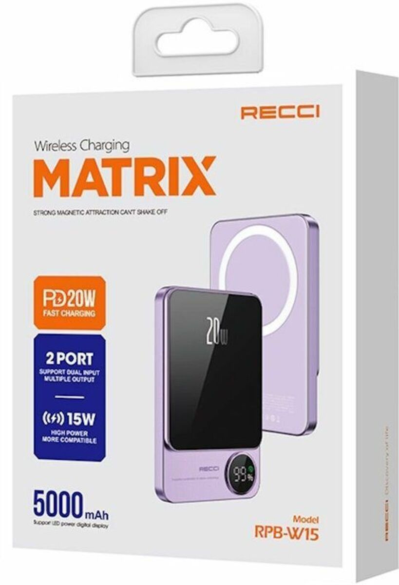 Xarici akkumulyator Recci Wireless RPB-W15 — Smartfonlar, Bakı (2)