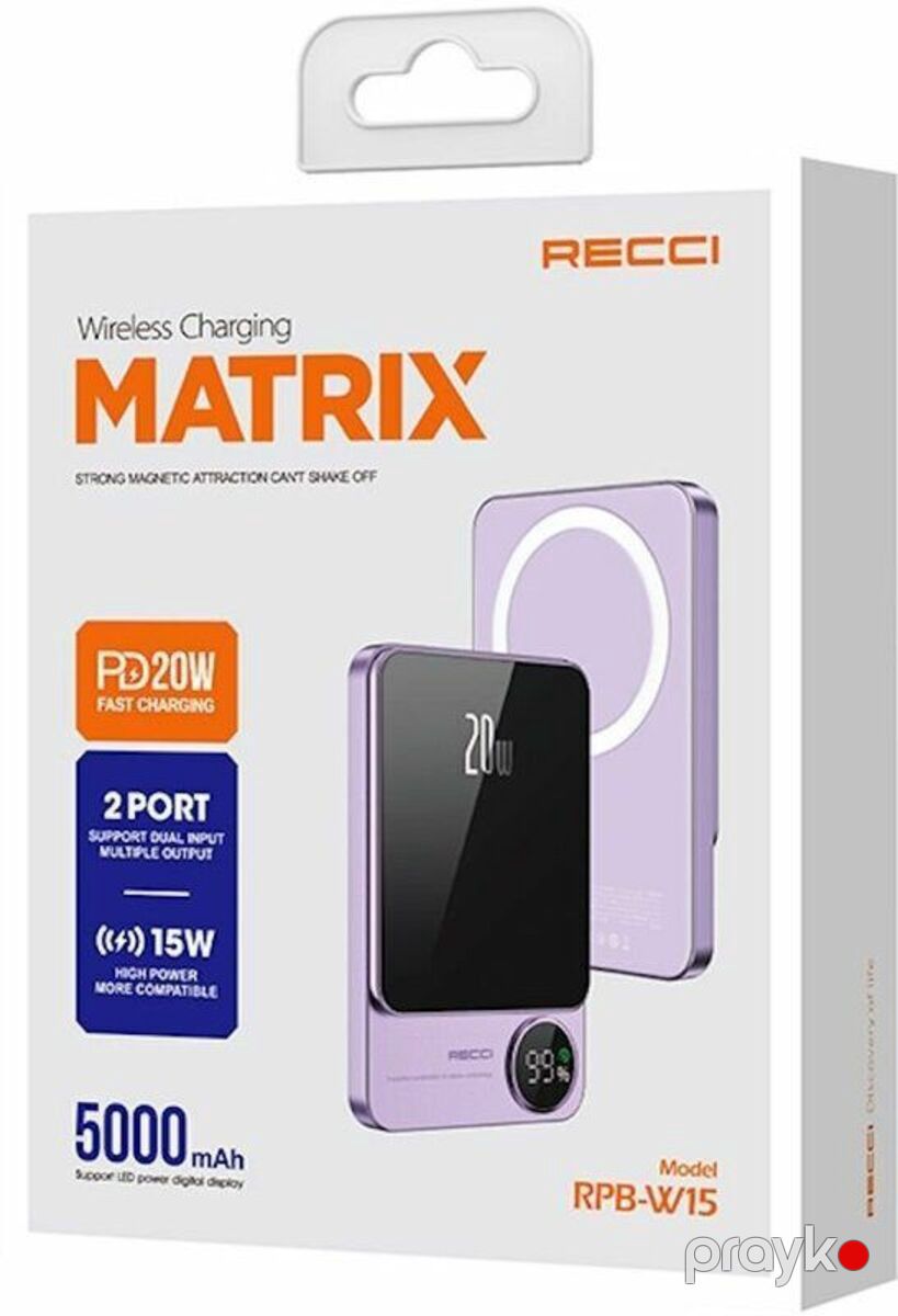 Xarici akkumulyator Recci Wireless RPB-W15 — Smartfonlar, Bakı (2)