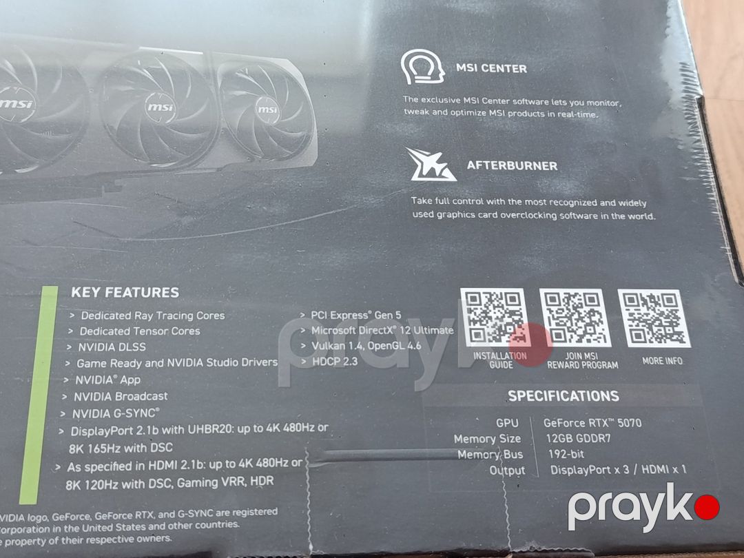 Msı RTX 5070 12GB — Kompüterlər və noutbuklar, Bakı (10)