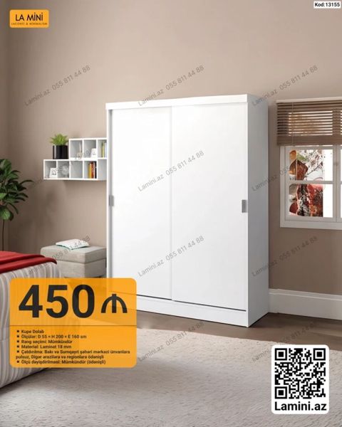 Kupe Dolab - Ölçülər: dərinlik 55 sm hündürlük 200 sm en 160 sm — Bakı
