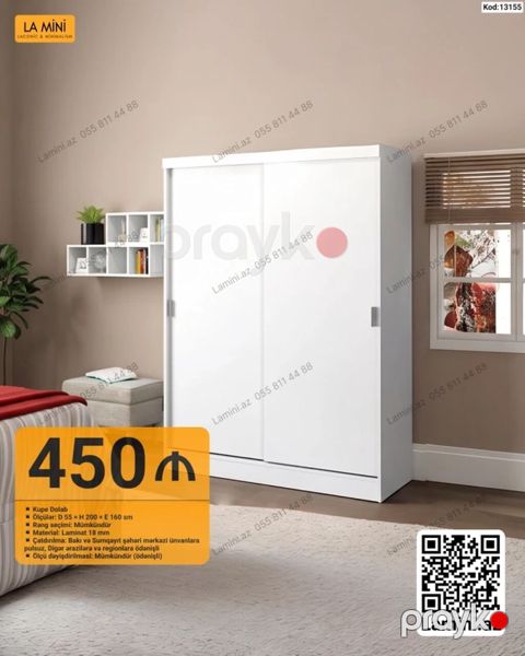 Kupe Dolab - Ölçülər: dərinlik 55 sm hündürlük 200 sm en 160 sm — Bakı