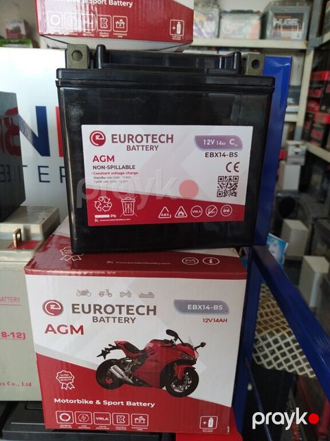 "Eurotech agm 12 volt 14 ah" akkumulyatoru