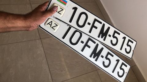 Avtomobil qeydiyyat nişanı - 10-FM-515 — Bakı
