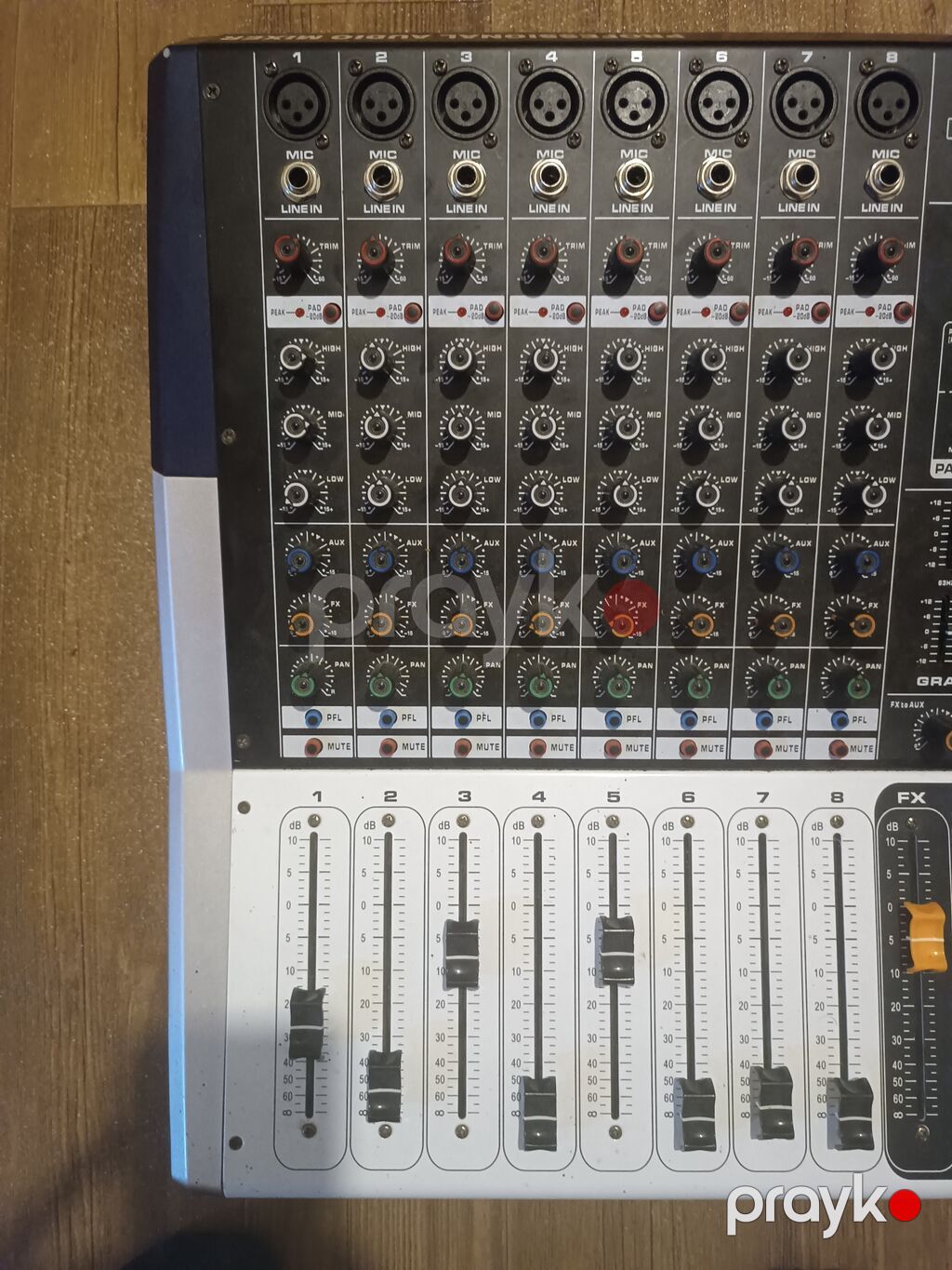 Yamaha KV80 gücləndiricili miks pultu - 8 mono kanal: hər kanalda XLR — Studiya və konsert üçün, Beyləqan (3)