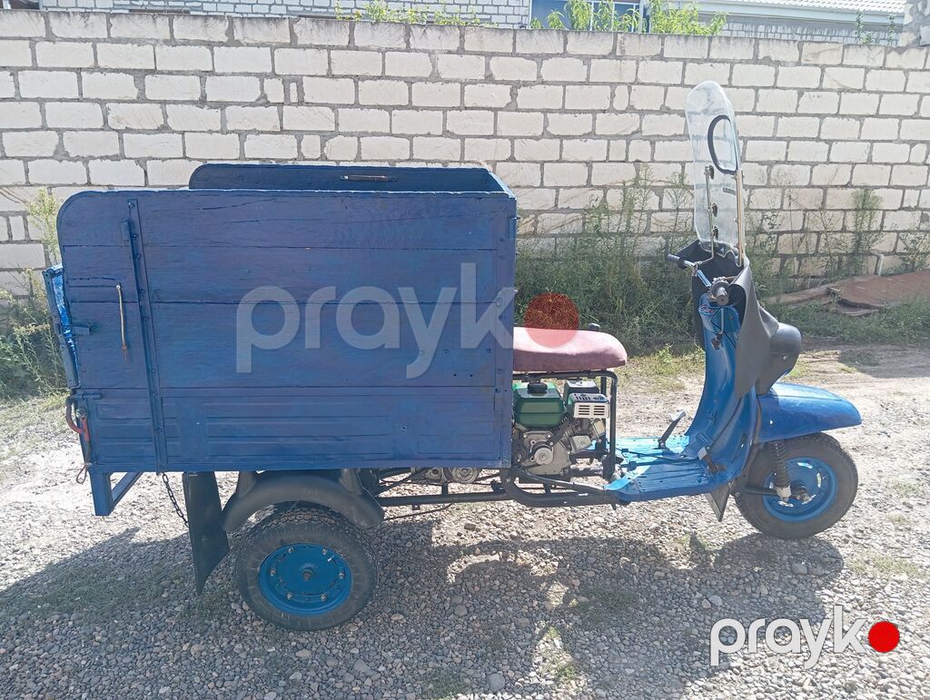Yükdaşıma üçün üçtəkərli motoqoşqu - Konstruksiya: Öndə skuterlə — Mopedlər və skuterlər, Ağstafa (4)