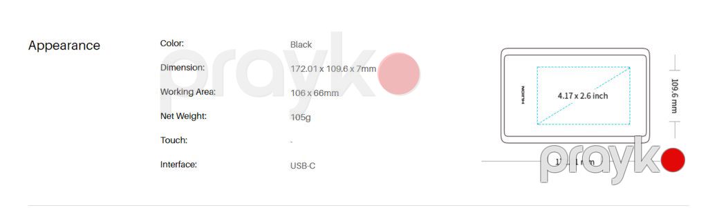 Huion 420x — Planshetlər, Bakı (3)