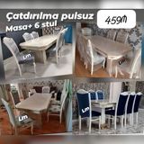 Möhtəşəm Nərgiz masa dəsti Yüksək keyfiyyətlə Qiymət: Masa 2x1 +6 — Ürünler