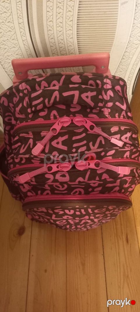 Təkərli məktəb çantası – qızlar üçün rəngli dizayn - Rəng və naxış — Bakı