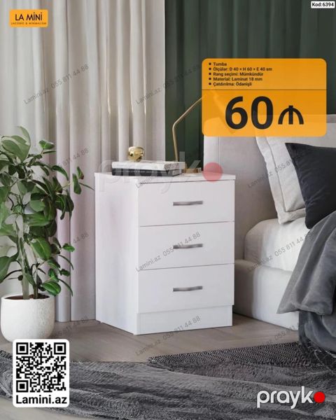 Tumba – La Mini - Ölçülər: D 40 H 60 E 40 sm - Rəng seçimi — Bakı
