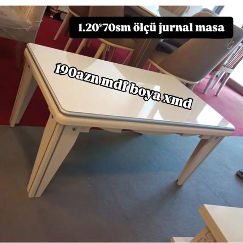 Düz masa, Açılmayan, Təkərsiz, MDF — Bakı