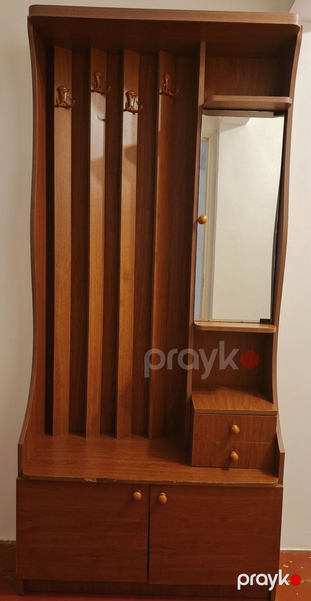 İşlənmiş, 2 qapılı, Güzgülü, Qəhvəyi, Açılan, Düz dolab — Xol üçün, Bakı (3)