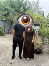 Qadın gecə/libas – qəhvəyi rəng - Model: maxi uzunluqda, axıcı ətək — Ziyafət donları