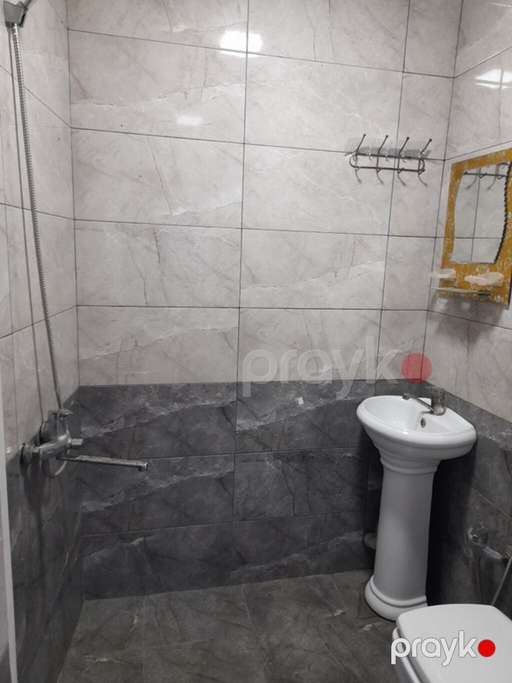 1 otaqlı ev – yaşamaq üçün tam hazır - Plan: geniş otaq, mətbəx — Mənzil, Digah (4)