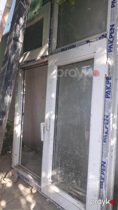 PVC qapı–pəncərə dəsti - Material: ağ rəngli PVC (profil üzərində — Masazır