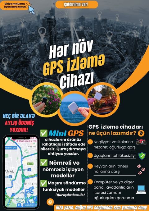 Gps izləmə cihazları — Bakı