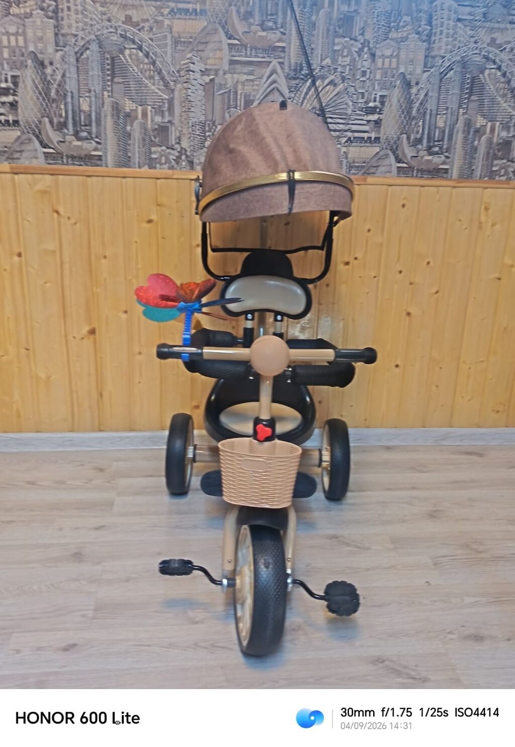 Uşaq üçtəkərli velosipedi – Kiddiilo brendi - Rəng: qara gövdə — Uşaq velosipedləri, Sumqayıt (5)