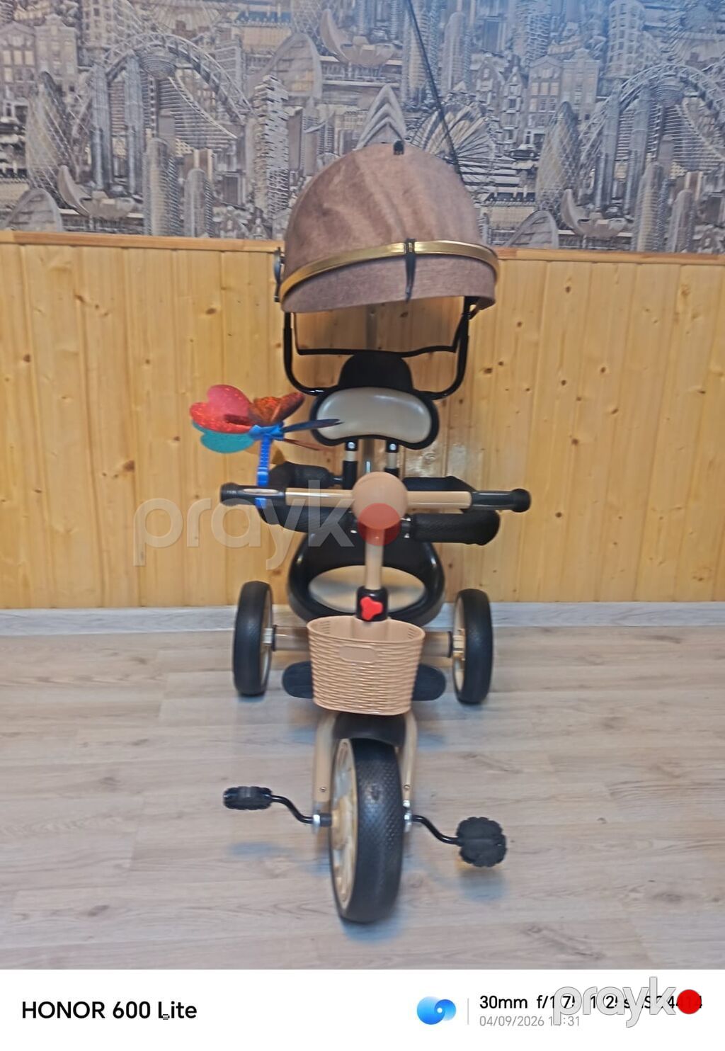 Uşaq üçtəkərli velosipedi – Kiddiilo brendi - Rəng: qara gövdə — Uşaq velosipedləri, Sumqayıt (5)