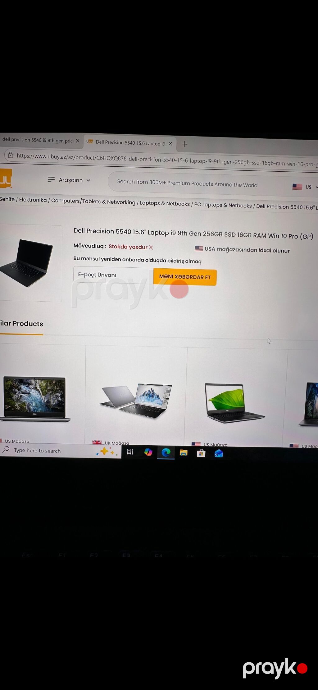 Dell Precision 5540 – 15.6" yüksək performanslı iş noutbuku - Model — Dell, Bakı (2)