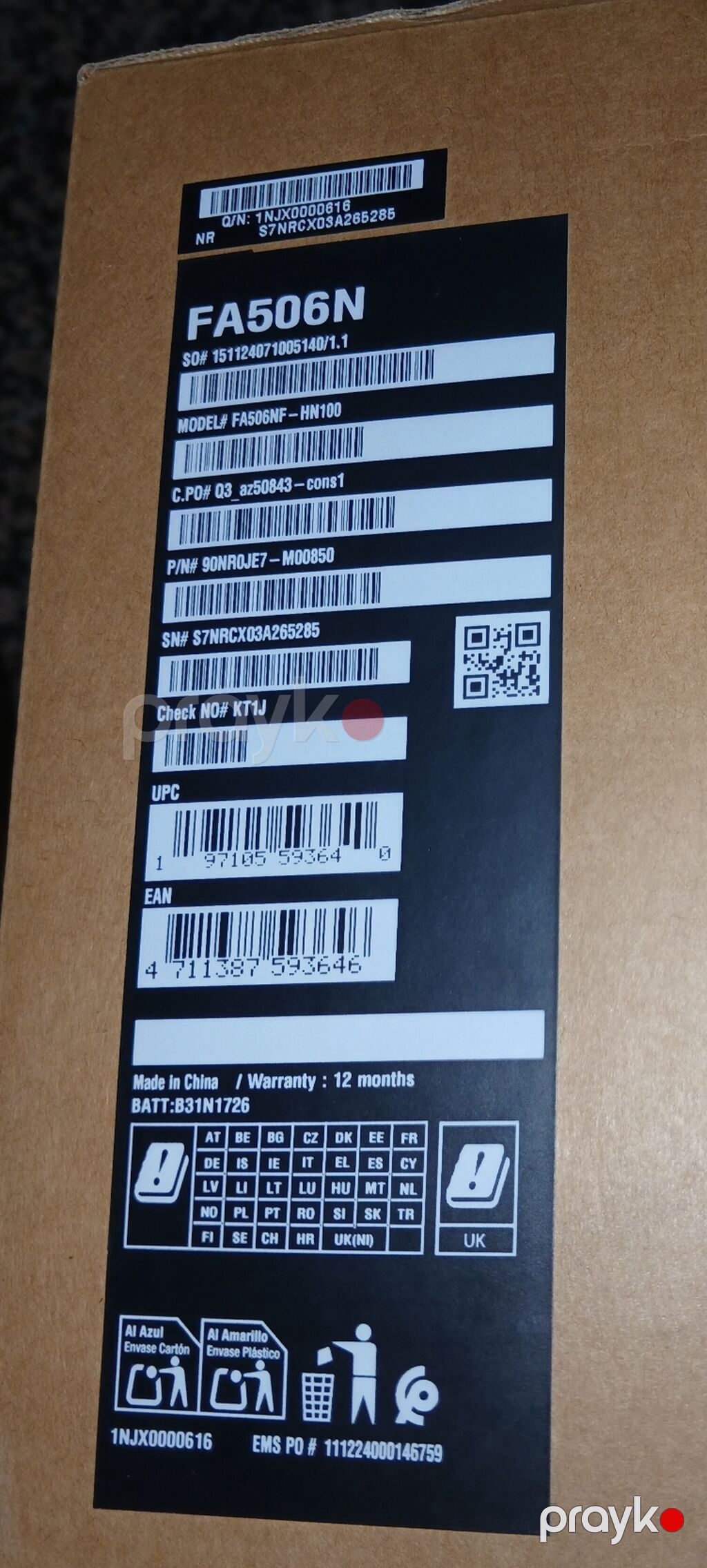ASUS TUF Gaming FA506N (model FA506NF-HN100) oyun noutbuku Texniki — Asus, Bakı (4)